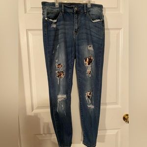 Judy Blue leopard print patch- 14W